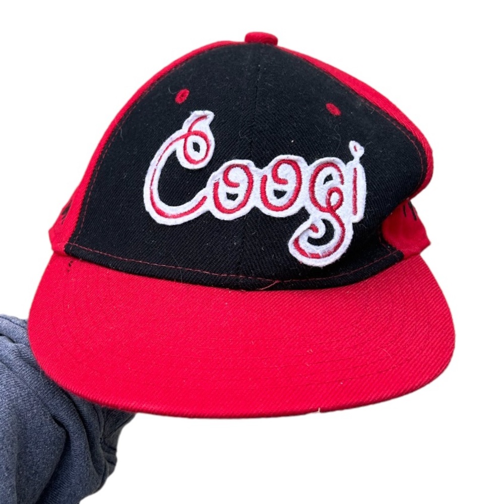 COOGI Fitted Cap Hat Size Small / Medium Vintage Red